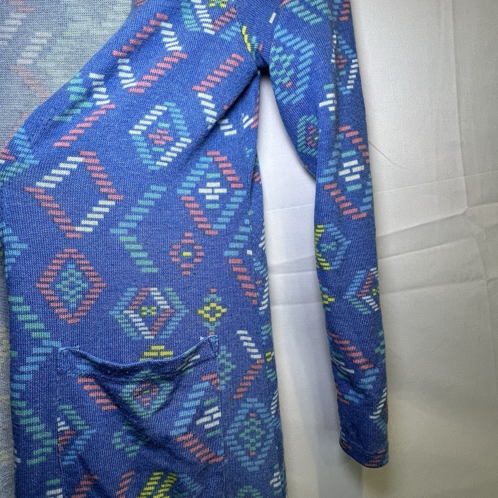 Lularoe Women's Light Blue Open‎ Front Light Weight Cardigan Long Sleeve Size 12 - Picture 3 of 5